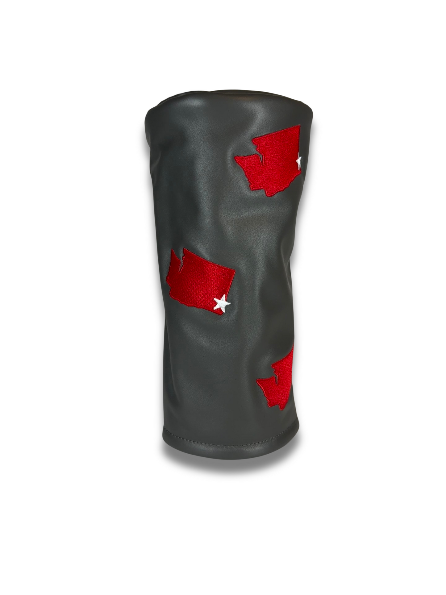 Nappa Grey and Red Headcover
