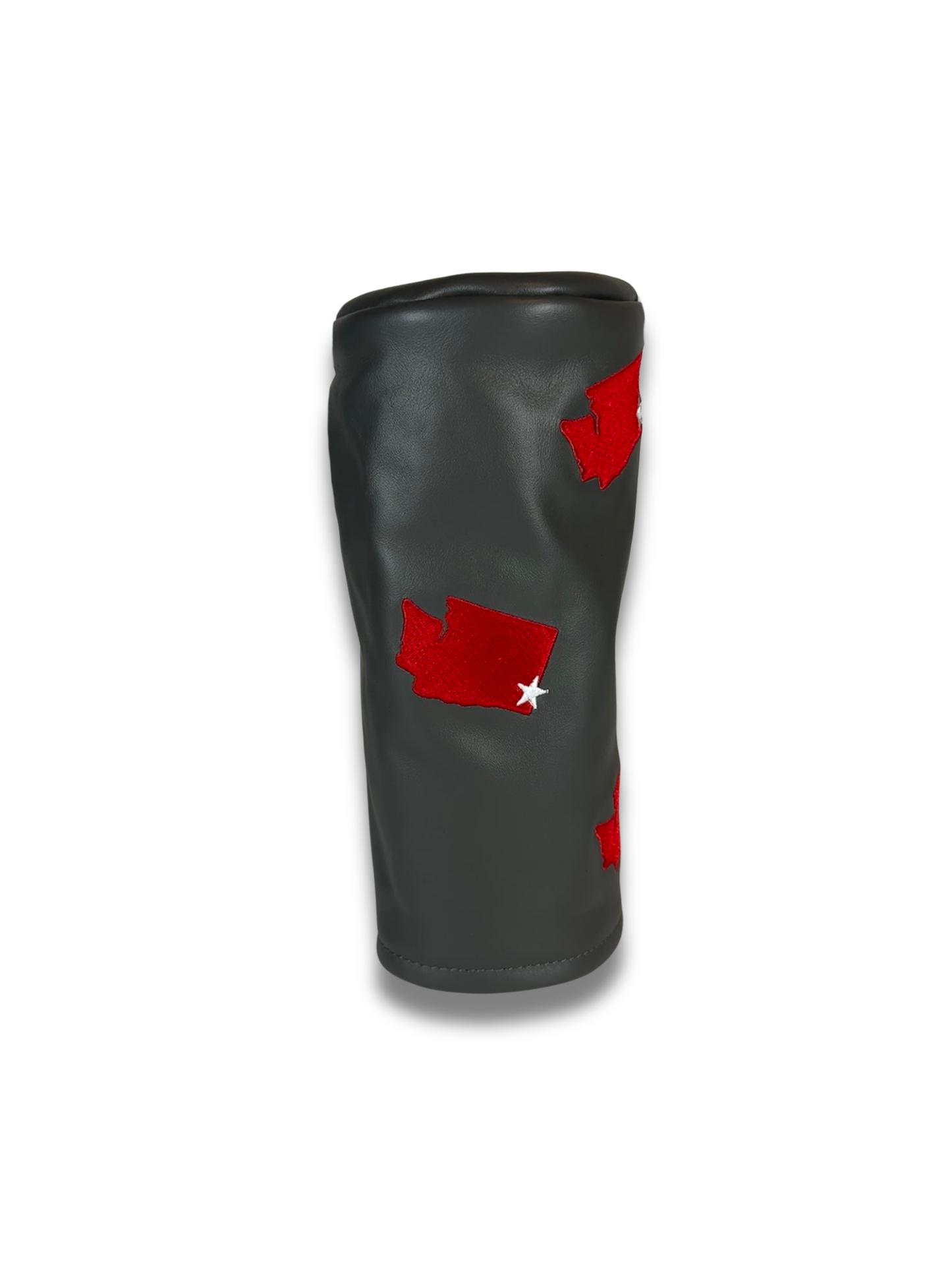 Nappa Grey and Red Headcover