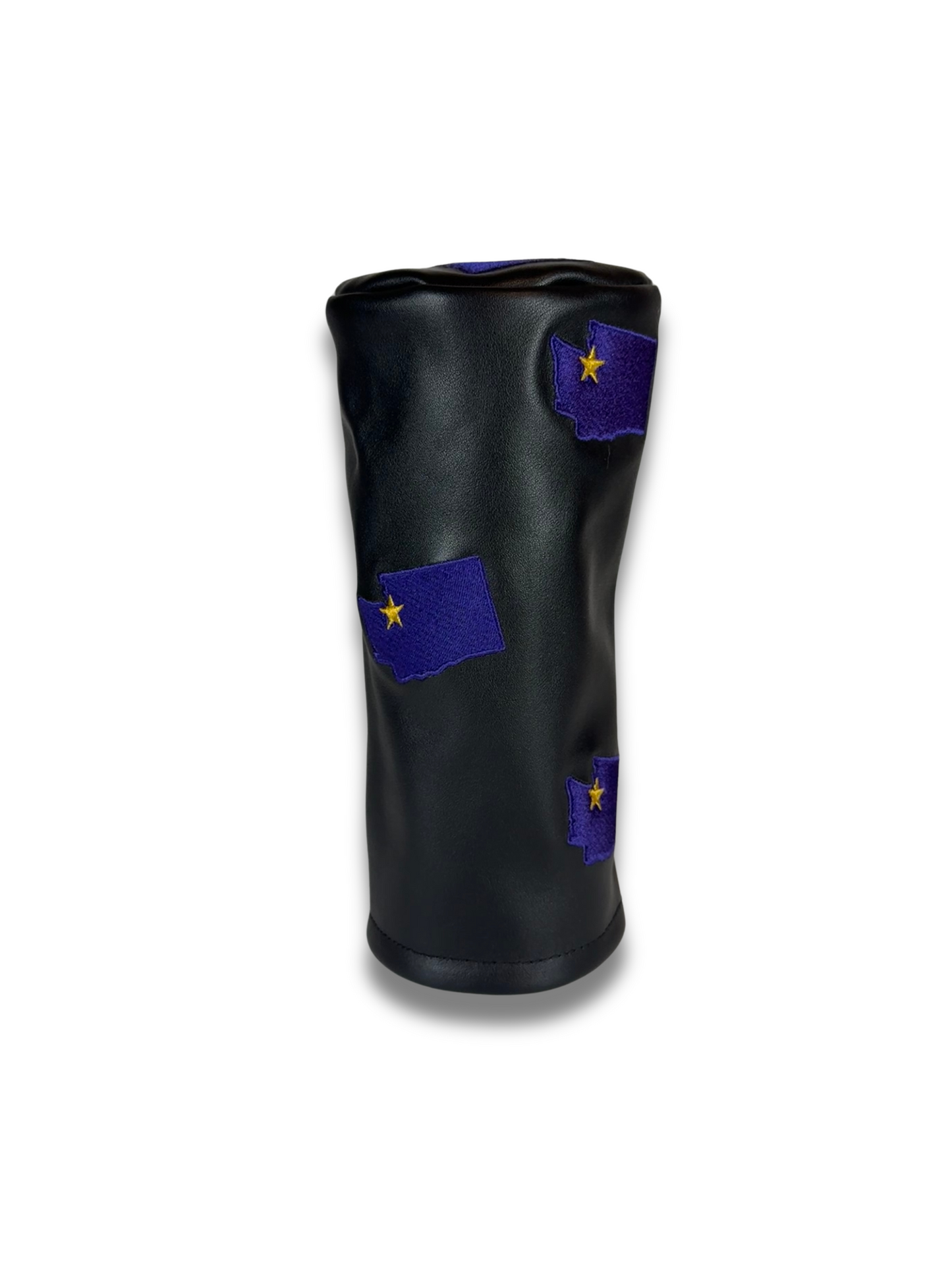 Nappa Black and Purple Headcover