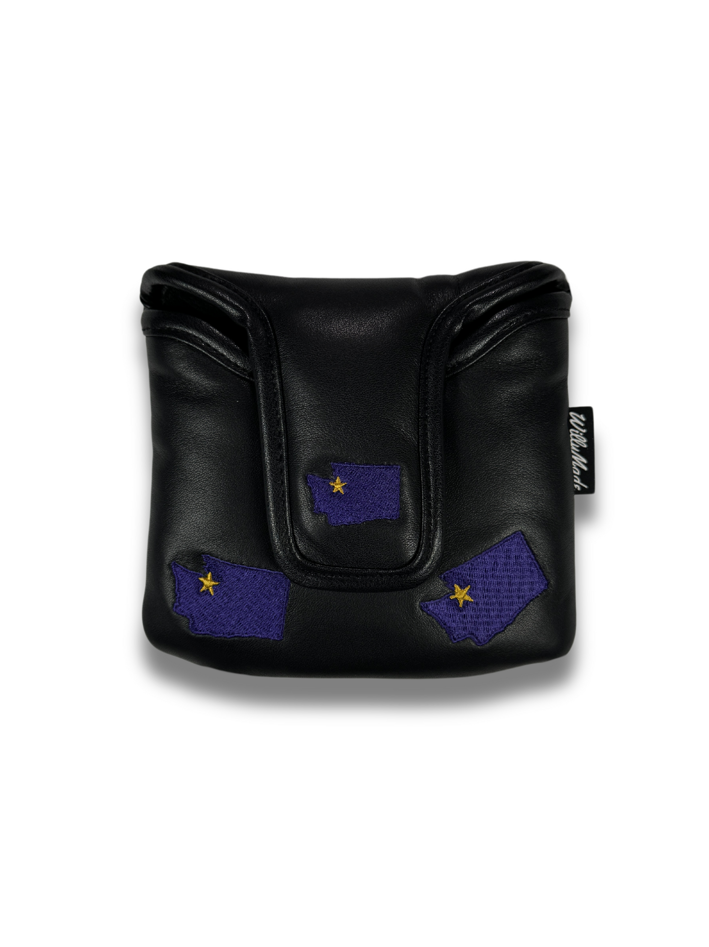Nappa Black and Purple Headcover