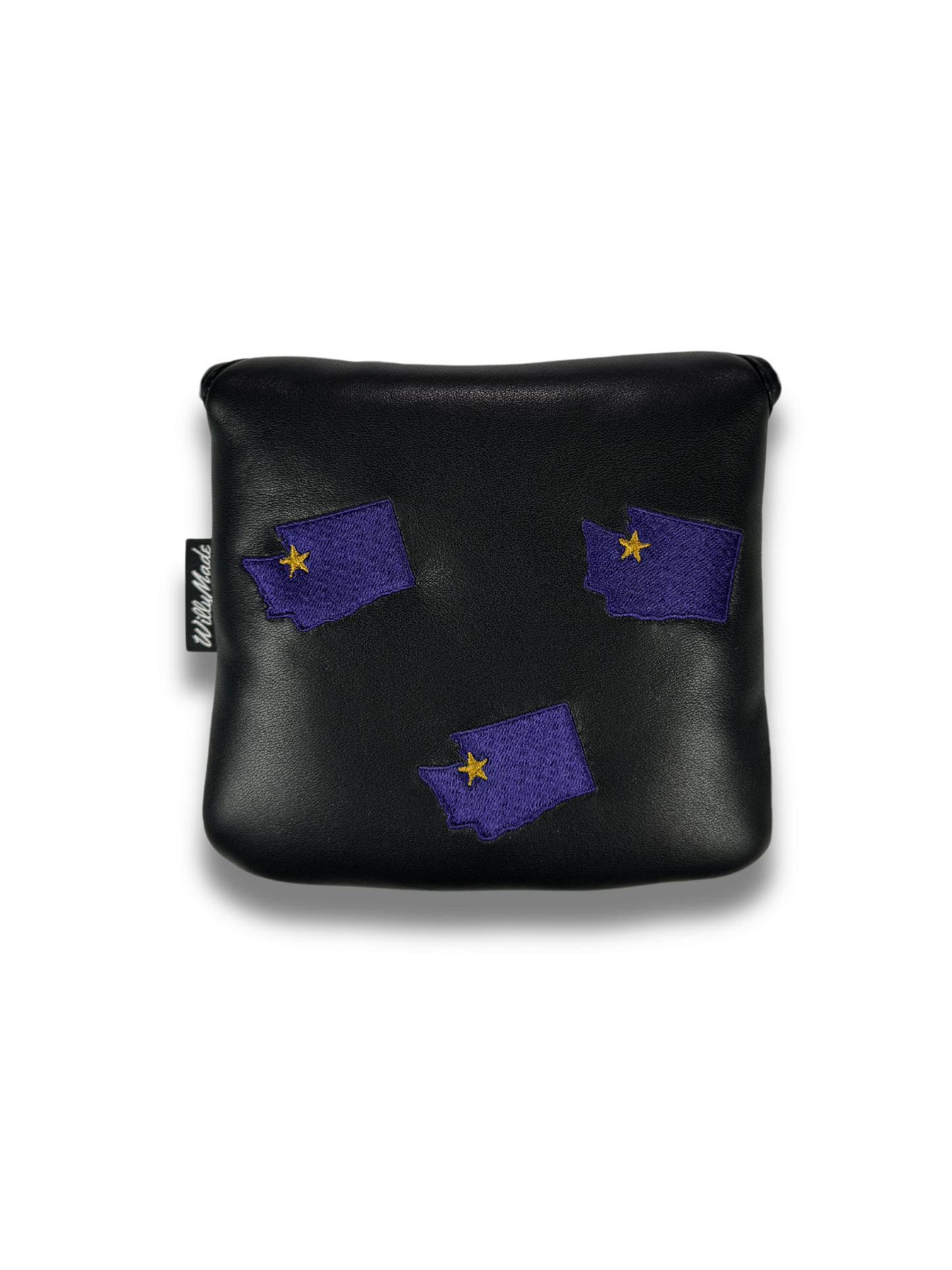 Nappa Black and Purple Headcover